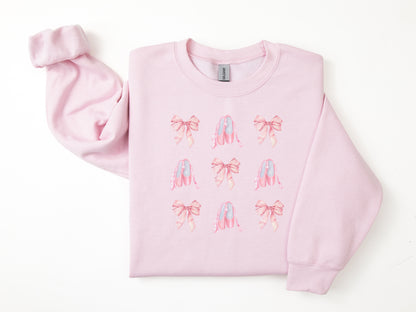 NRDA Bow & Ballerina Slippers Crewneck