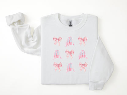 NRDA Bow & Ballerina Slippers Crewneck
