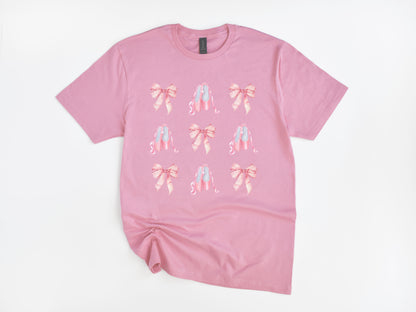 NRDA Bow & Ballerina Slippers T-Shirt