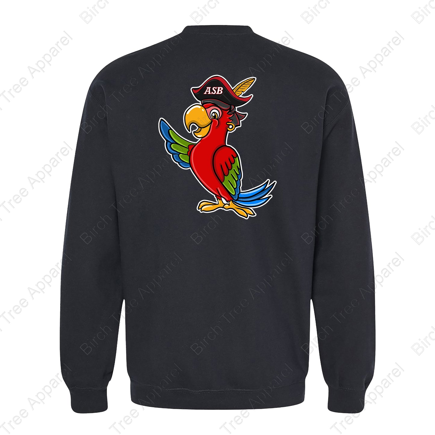 Crewneck - St. Barts Pirates w. Parrot On Back (Youth & Adult)