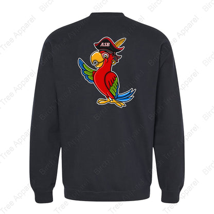 Crewneck - St. Barts Pirates w. Parrot On Back (Youth & Adult)