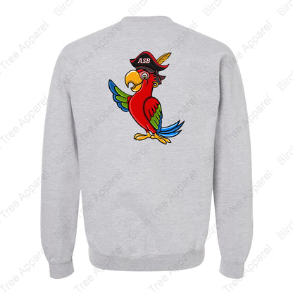 Crewneck - St. Barts Pirates w. Parrot On Back (Youth & Adult)
