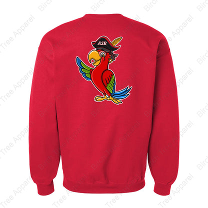 Crewneck - St. Barts Pirates w. Parrot On Back (Youth & Adult)