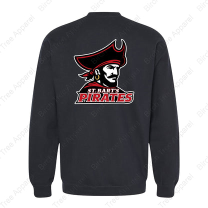 Crewneck - St. Barts Pirates w. Pirate On Back (Youth & Adult)