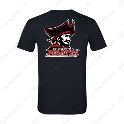 T-Shirt - St. Barts Pirates w. Pirate On Back (Adult & Youth)
