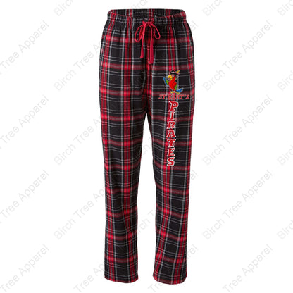 Flannel Pants - ASB Parrot, St. Barts Pirate OR Pirate Block Letters (Adult)