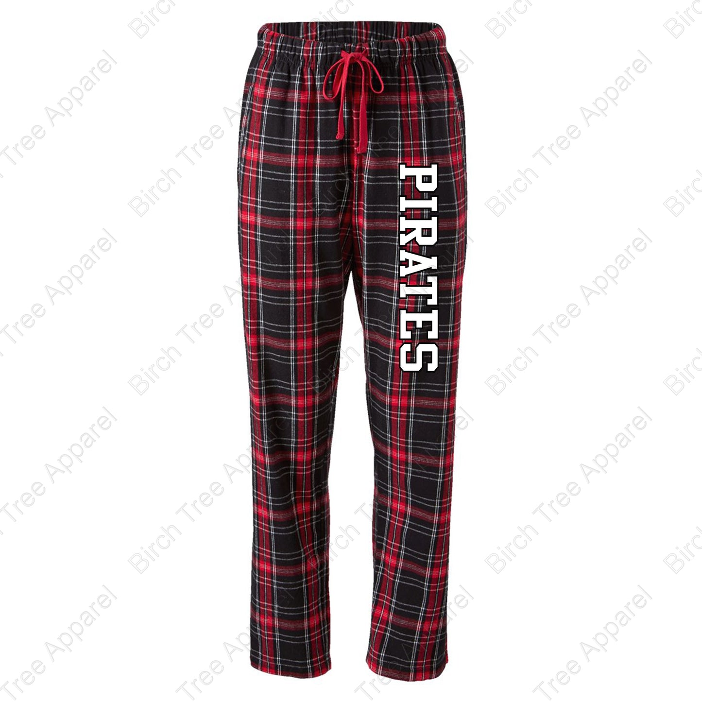Flannel Pants - ASB Parrot, St. Barts Pirate OR Pirate Block Letters (Adult)