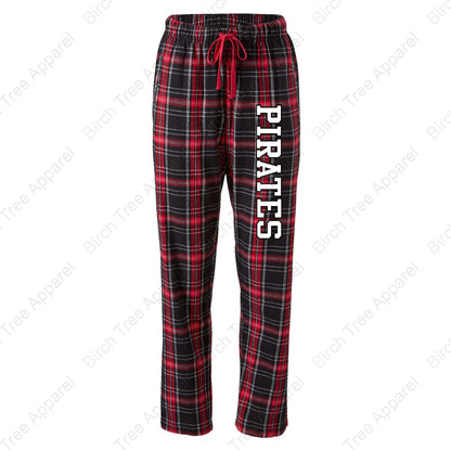 Flannel Pants - ASB Parrot, St. Barts Pirate OR Pirate Block Letters (Adult)