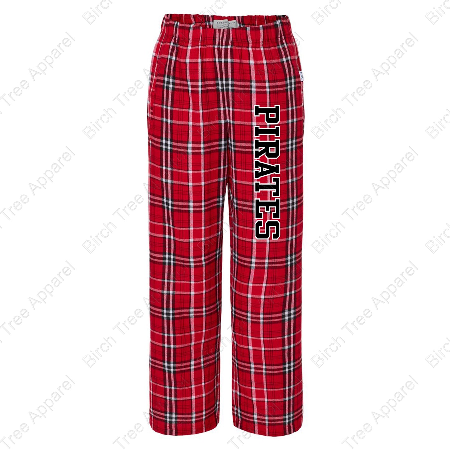 Flannel Pants - ASB Parrot, St. Barts Pirate OR Pirate Block Letters (Youth)