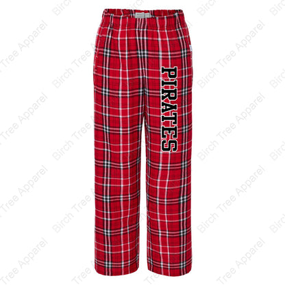 Flannel Pants - ASB Parrot, St. Barts Pirate OR Pirate Block Letters (Youth)