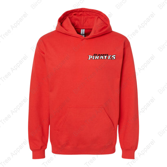 Hoodie - St. Barts Pirates w. Pirate On Back (Youth & Adult)