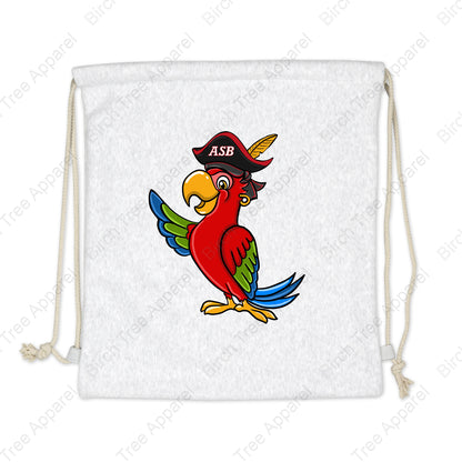 Drawstring Sweatshirt Bag - St. Barts Pirate or ASB Parrot