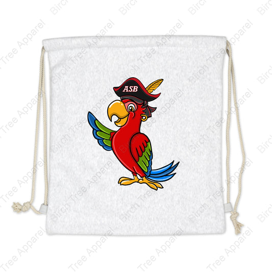 Drawstring Sweatshirt Bag - St. Barts Pirate or ASB Parrot