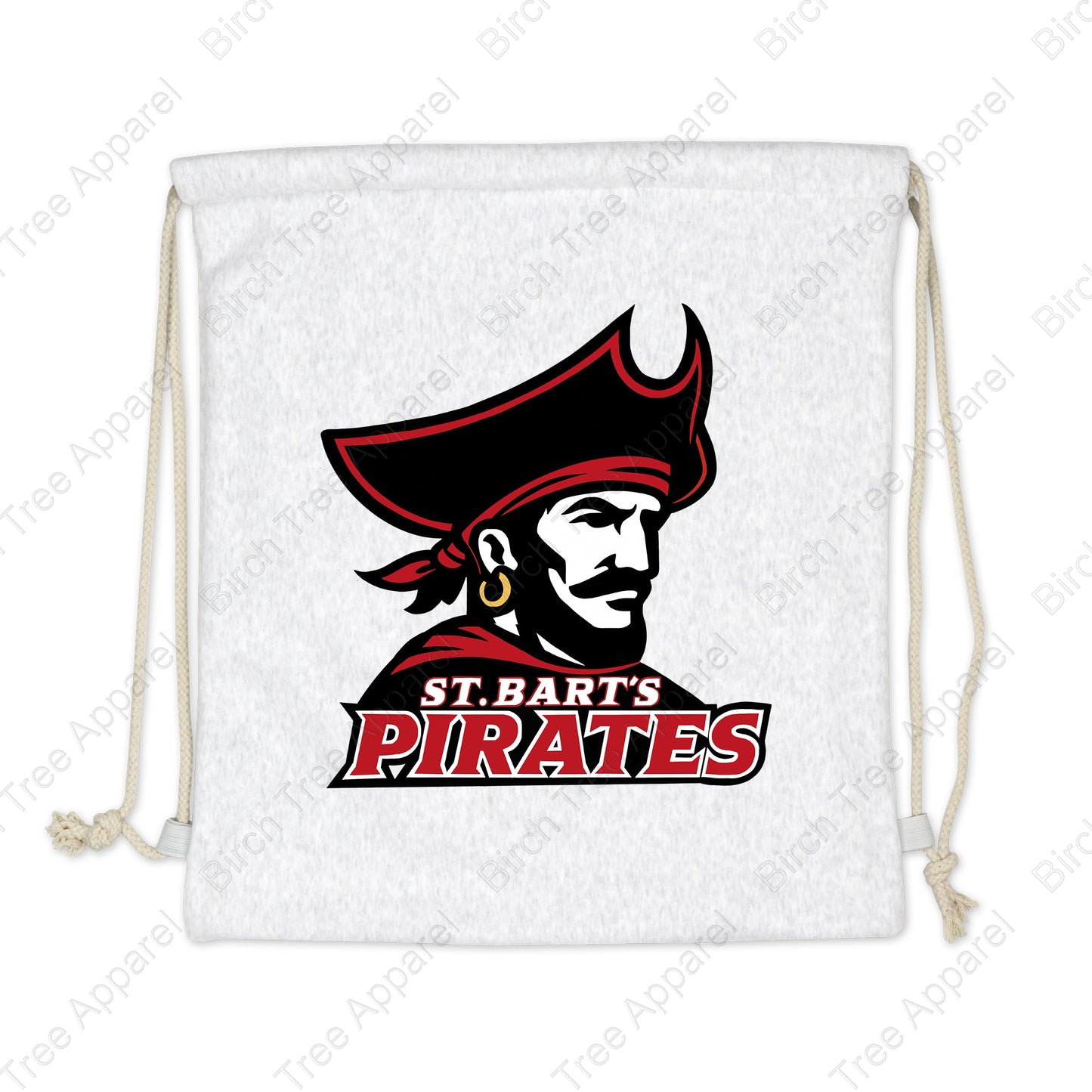 Drawstring Sweatshirt Bag - St. Barts Pirate or ASB Parrot