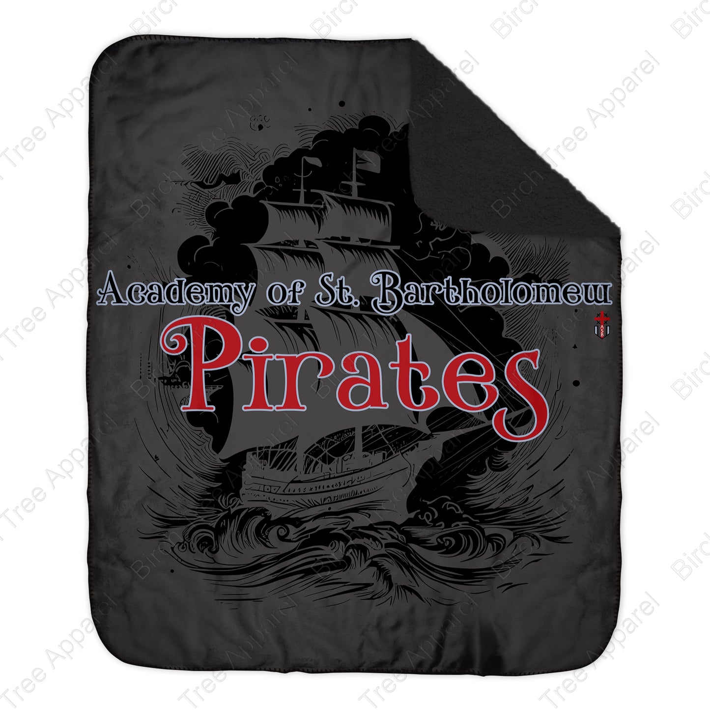 Blanket (Black Sherpa) - St. Barts Pirates, ASB Parrot, St. Barts Pirate OR ASB Pirate Ship