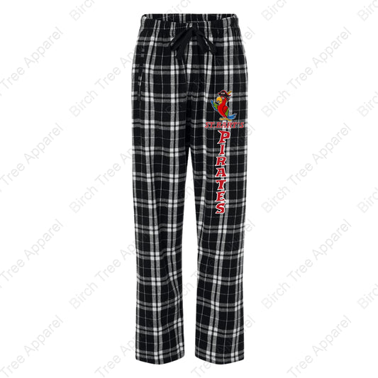 Flannel Pants - ASB Parrot, St. Barts Pirate OR Pirate Block Letters (Youth)