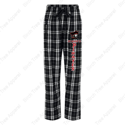 Flannel Pants - ASB Parrot, St. Barts Pirate OR Pirate Block Letters (Adult)