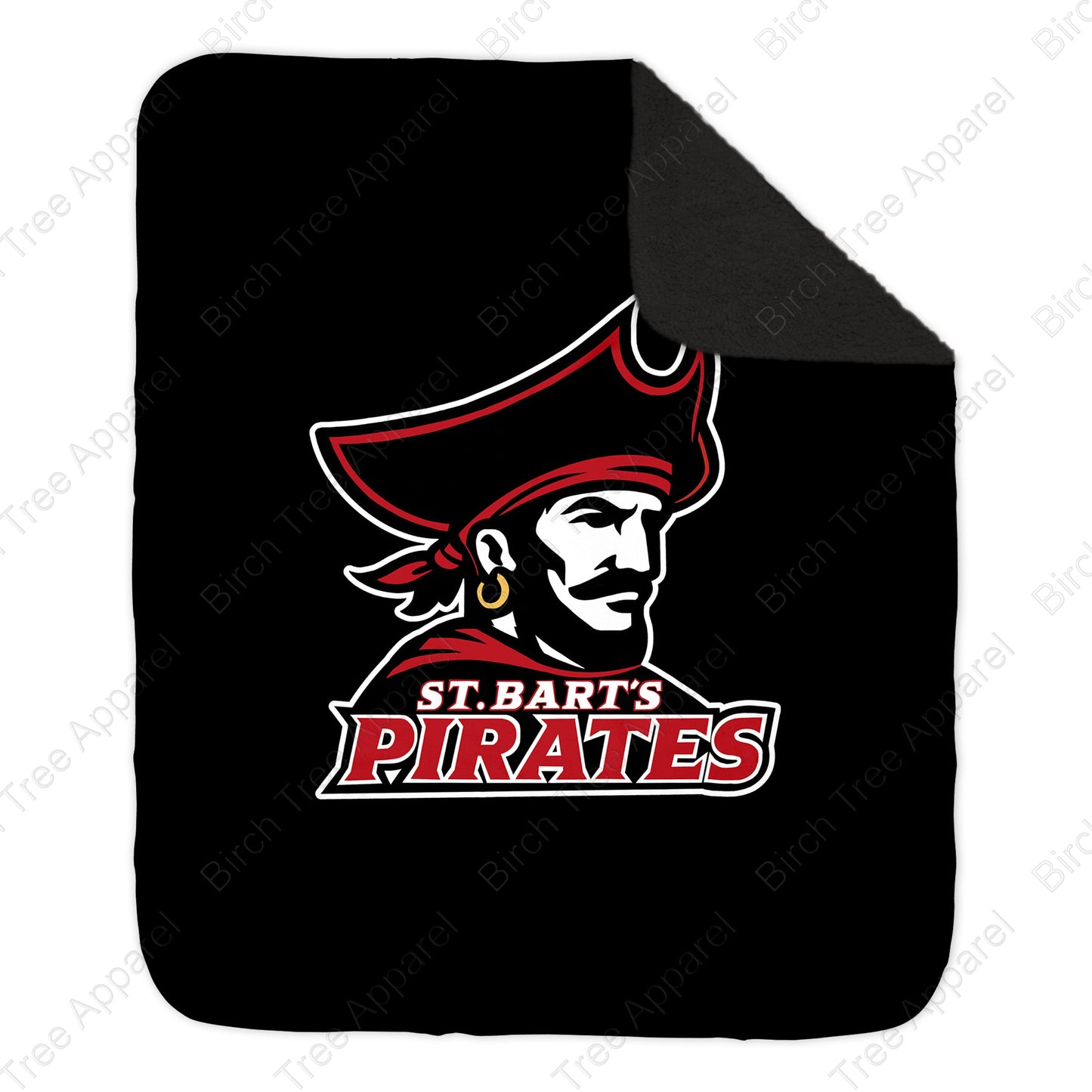 Blanket (Black Sherpa) - St. Barts Pirates, ASB Parrot, St. Barts Pirate OR ASB Pirate Ship